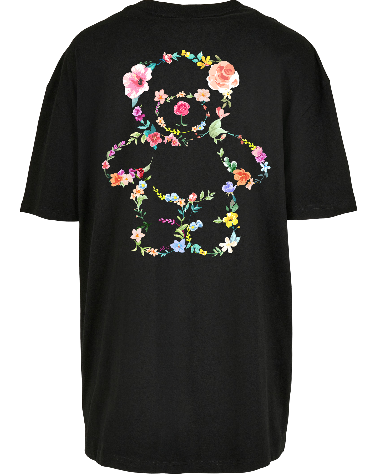 bloom teddy - Premium Oversize Boyfriend Tee Z149