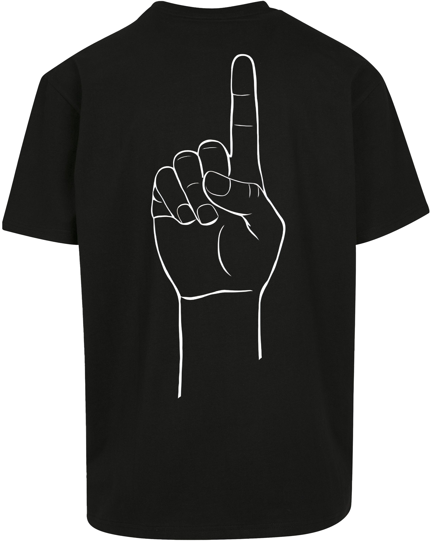 finger up - Premium Heavy Oversize Tee Z102