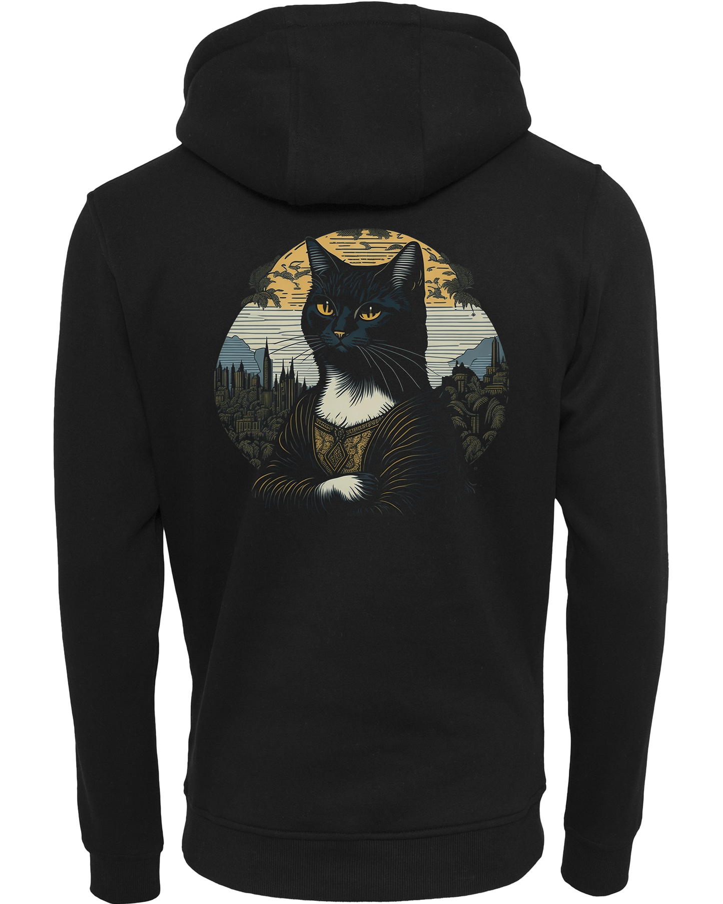 monalisa cat - Premium Damen Heavy Hoodie Z011