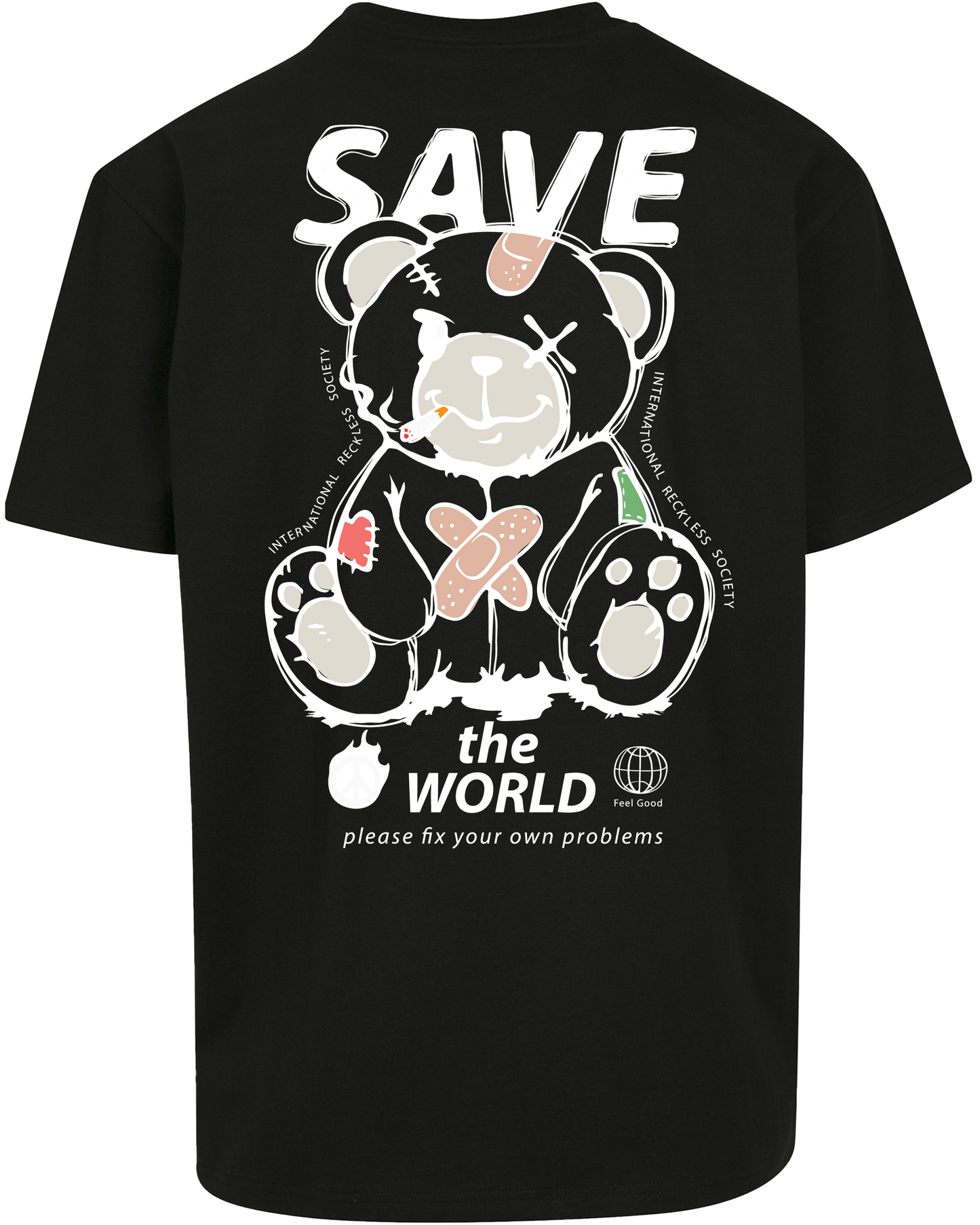 save the world - Premium Heavy Oversize Tee Z102