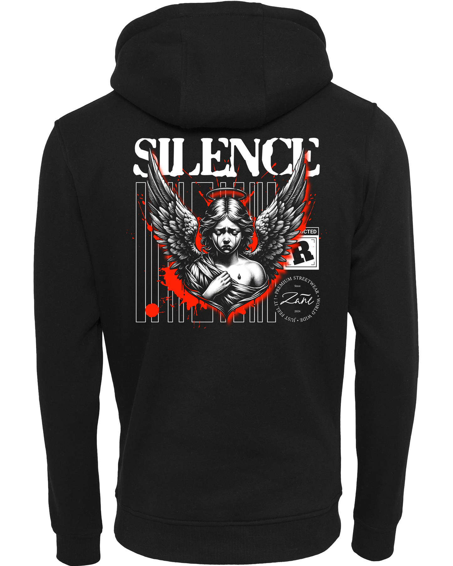 silence - Premium Damen Heavy Hoodie Z011