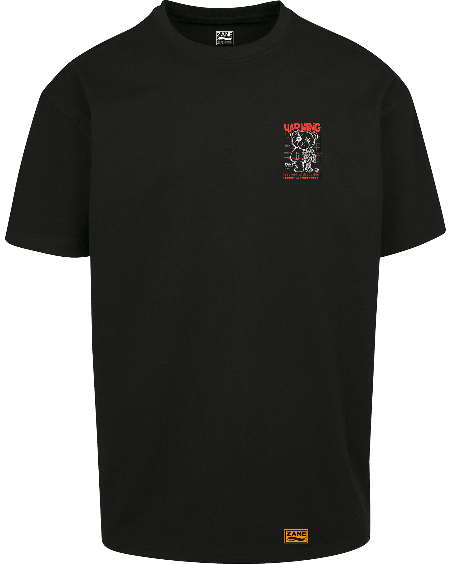 warning - Premium Heavy Oversize Tee Z102