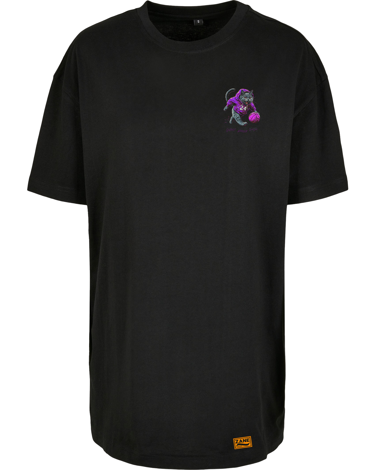 basketball cat - Premium Oversize Boyfriend Tee Z149