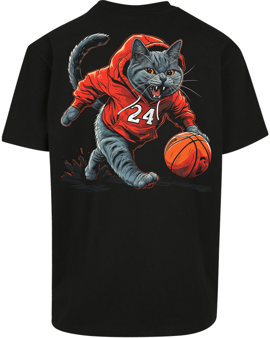 Basketball Katze - Premium Herren Shirt Z102/Z136