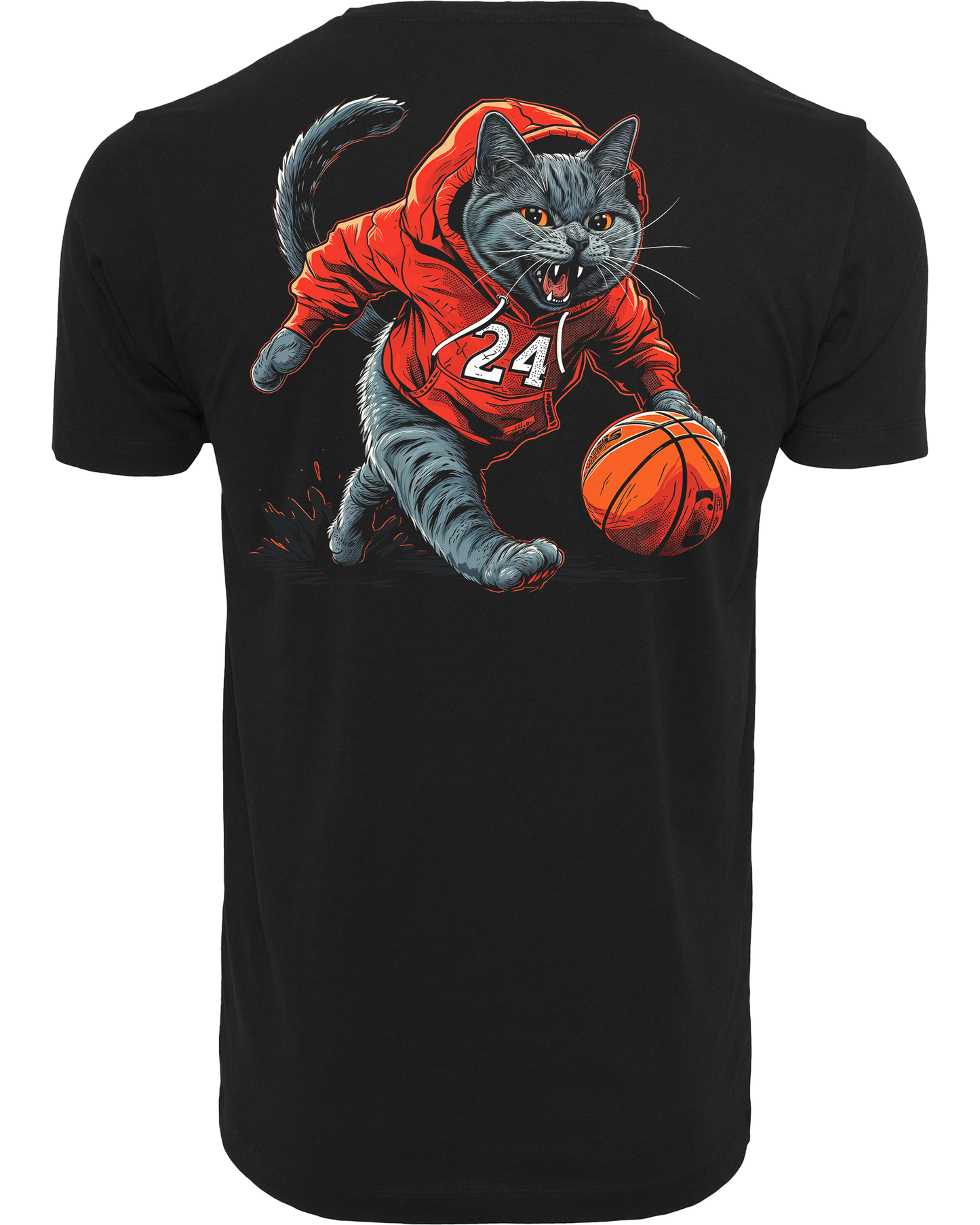 Basketball Katze - Premium Herren Shirt Z102/Z136