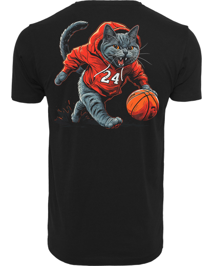 Basketball Katze - Premium Herren Shirt Z102/Z136