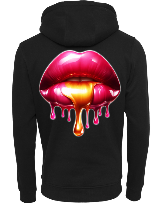 glossy lips - Premium Damen Heavy Hoodie Z011