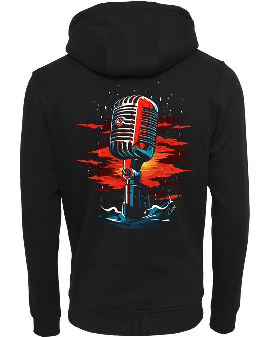 microphone - Premium Damen Heavy Hoodie Z011