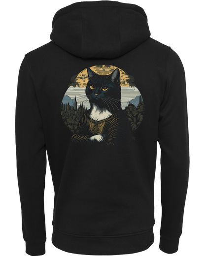 monalisa cat - Premium Damen Heavy Hoodie Z011