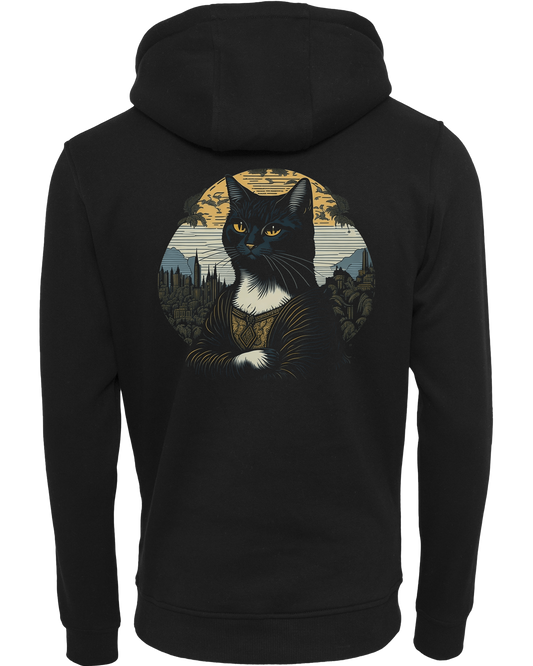 monalisa cat - Premium Damen Heavy Hoodie Z011