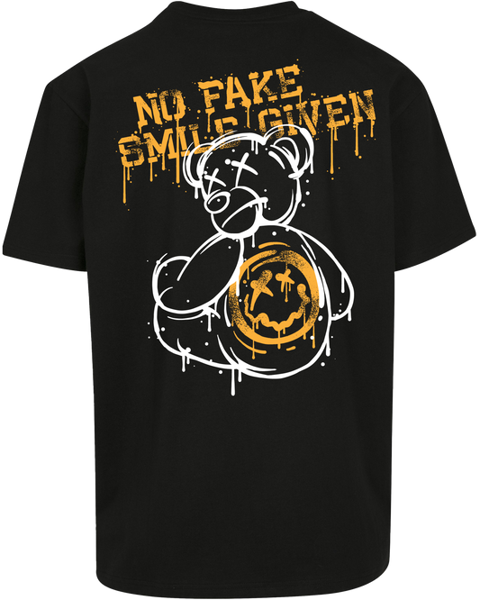 no fake smiles given - Premium Heavy Oversize Tee Z102