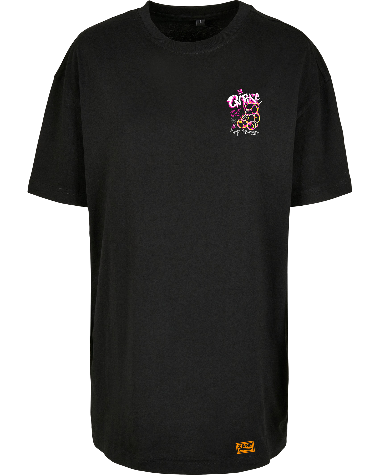 on fire - Premium Oversize Boyfriend Tee Z149