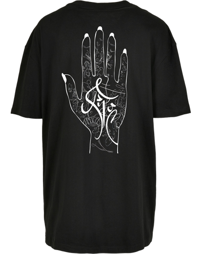 orient hand - Premium Oversize Boyfriend Tee Z149