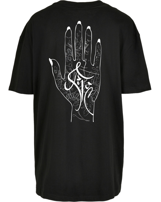 orient hand - Premium Oversize Boyfriend Tee Z149