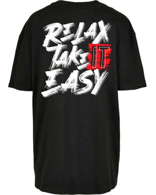 relax take it easy - Premium Oversize Boyfriend Tee Z149
