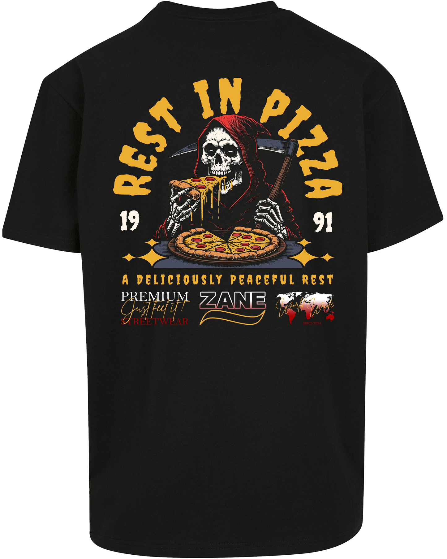 Rest in Pizza - Premium Herren Shirt Z102/Z136