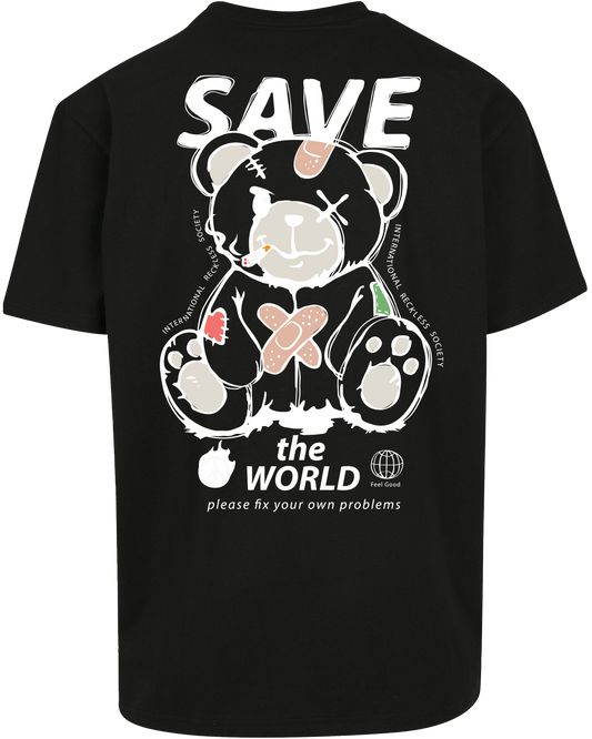 save the world - Premium Heavy Oversize Tee Z102