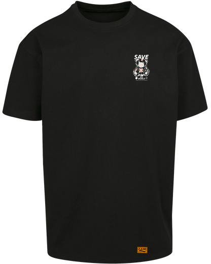 save the world - Premium Heavy Oversize Tee Z102