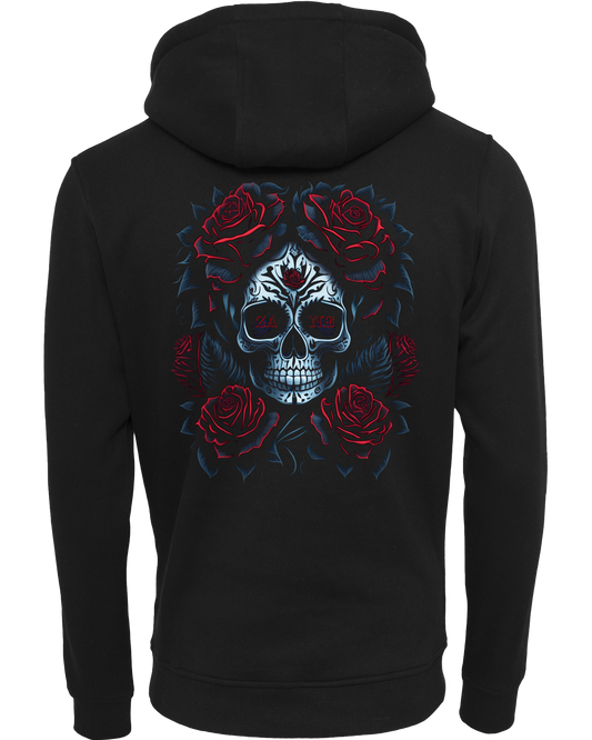 skull rose - Premium Damen Heavy Hoodie Z011