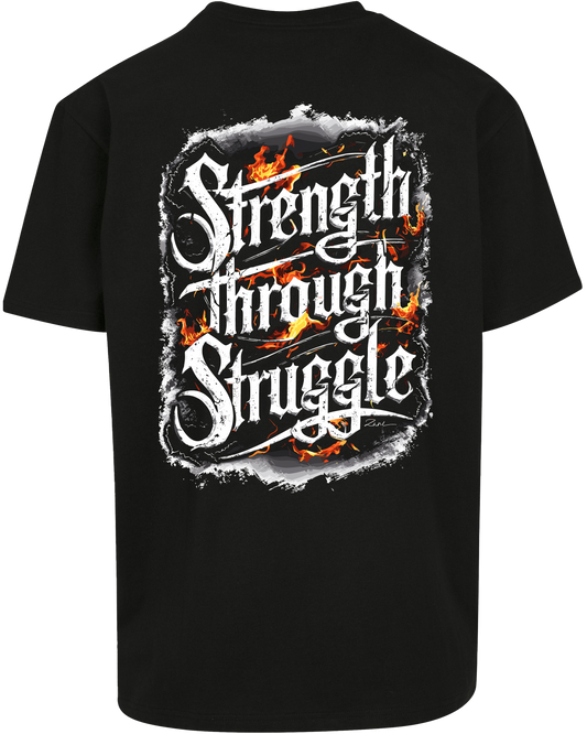 strength through struggle - Premium Heavy Oversize Tee Z102