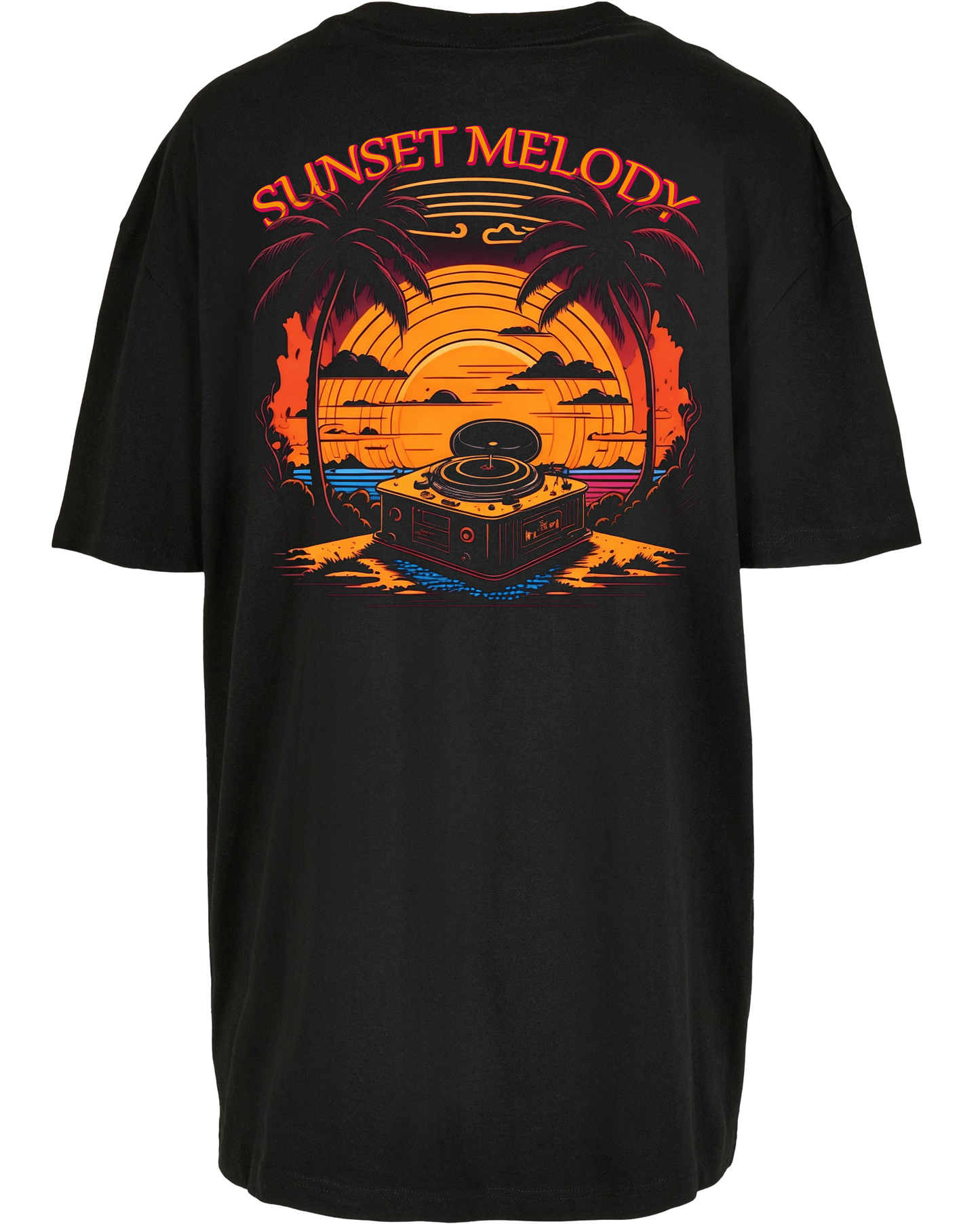 sunset melody - Premium Oversize Boyfriend Tee Z149