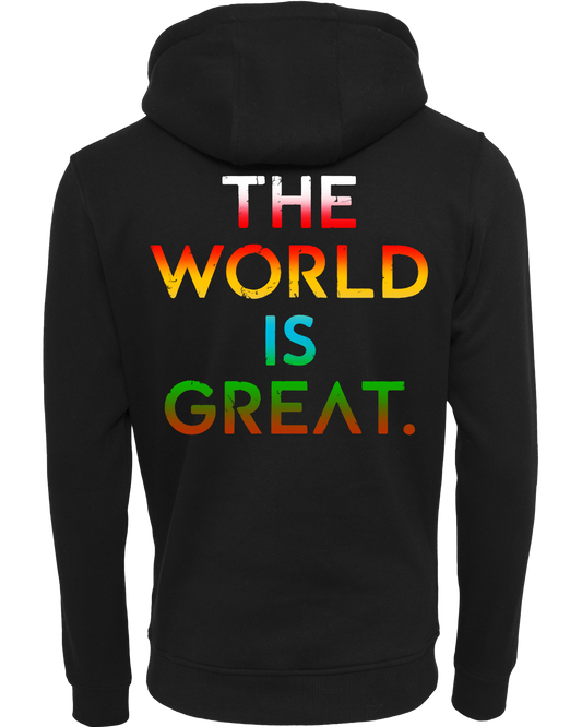 the world is great - Premium Herren Heavy Hoodie Z011