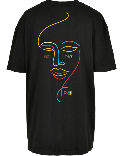 two face - Premium Oversize Boyfriend Tee Z149