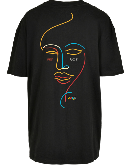 two face - Premium Oversize Boyfriend Tee Z149