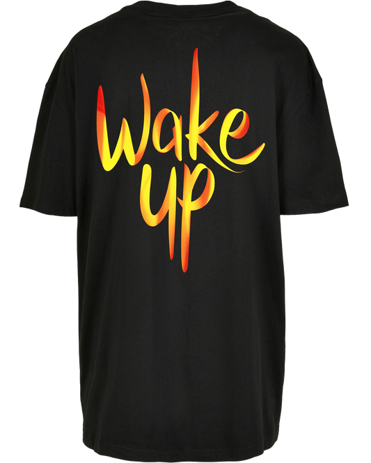 wake up - Premium Oversize Boyfriend Tee Z149