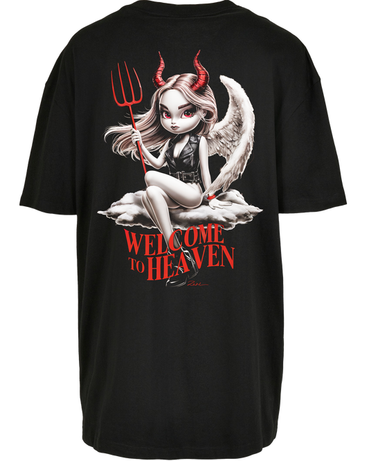 welcome to heaven - Premium Oversize Boyfriend Tee Z149