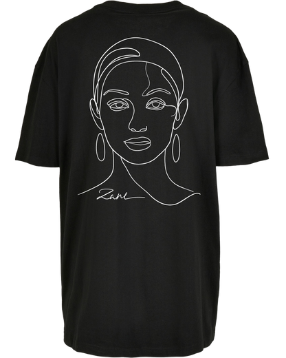 woman oneline - Premium Oversize Boyfriend Tee Z149